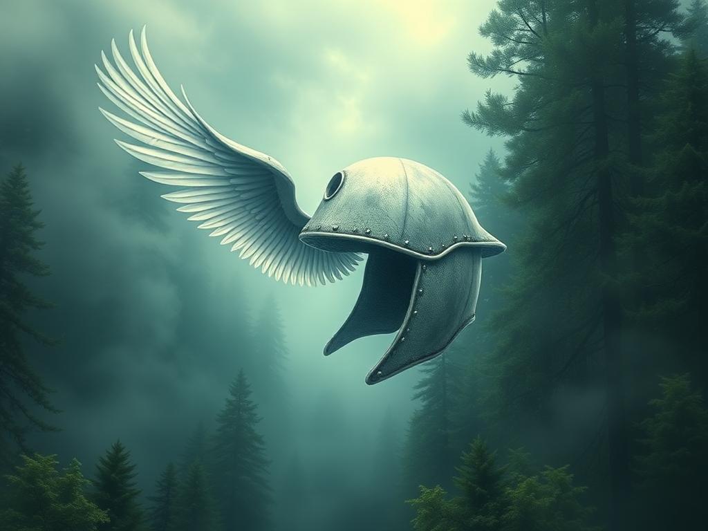 kırık kask gördüm illüstrasyonu